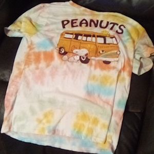 Multi colored peanuts shirt